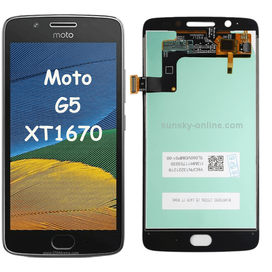 Moto G5 (XT1671) LCD & Digitizer Black - Best Cell Phone Parts Distributor in Canada, Parts Source Moto G5 (XT1671) LCD & Digitizer Black - Best Cell Phone Parts Distributor in Canada, Parts Source